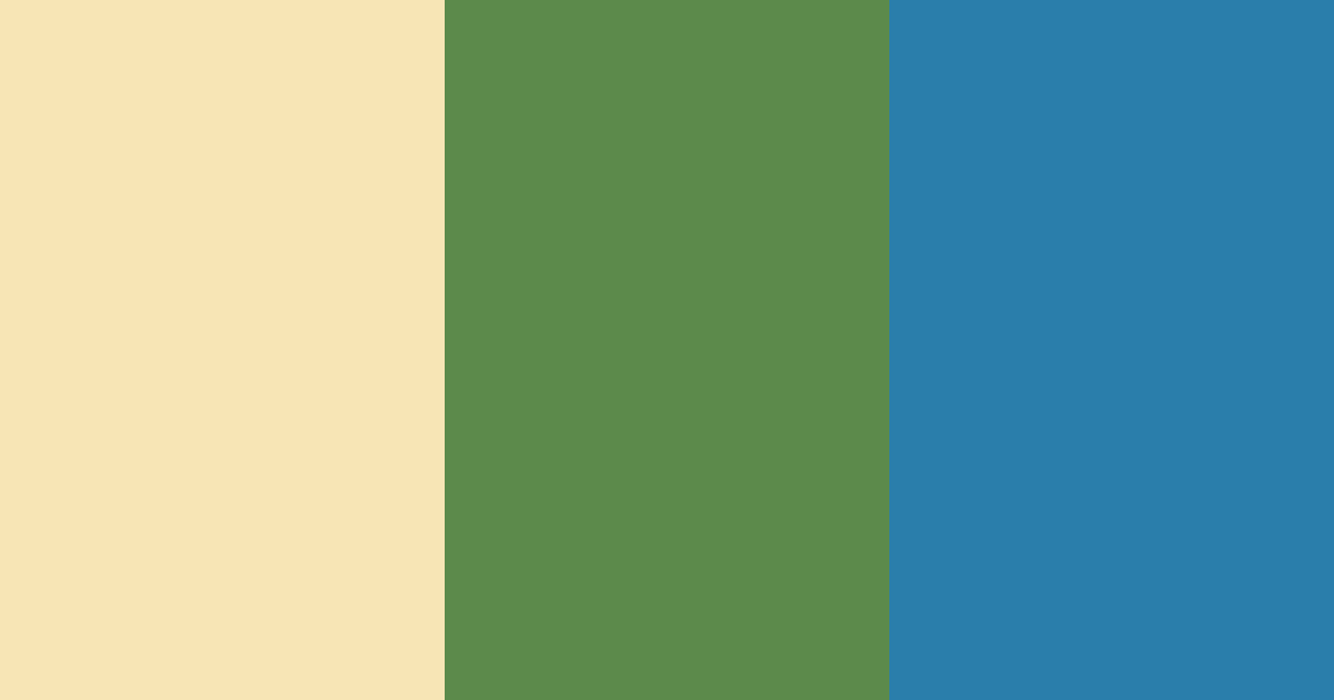 Download creamy green and blue color palette PNG image (landscape)