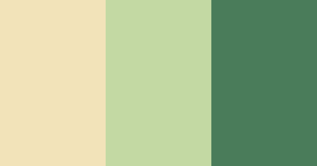 Download creamy gold and deep green color palette PNG image (landscape)