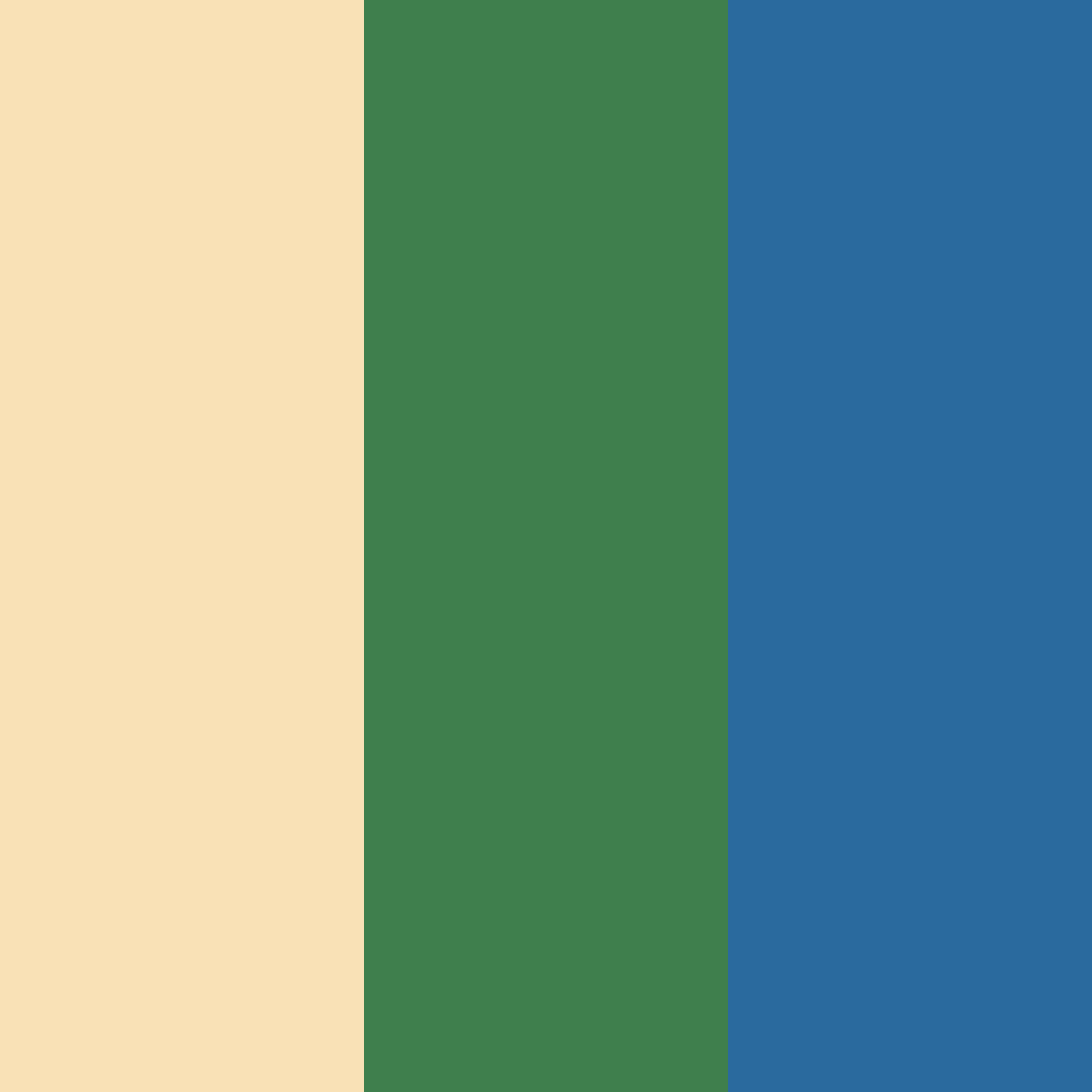 Download creamy green blue color palette PNG image (square)
