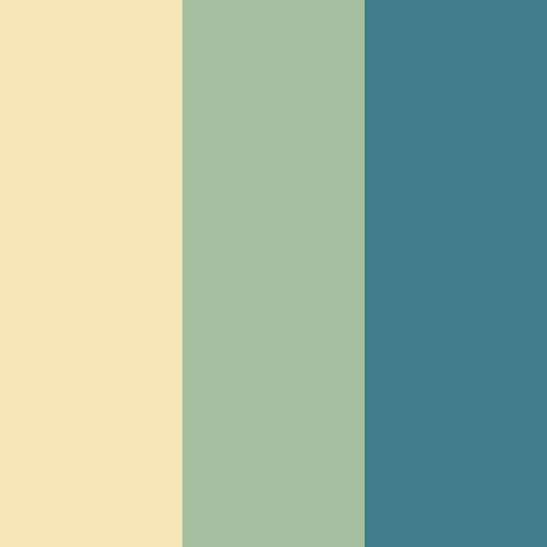 Download creamy gold and deep green color palette PNG image (square)
