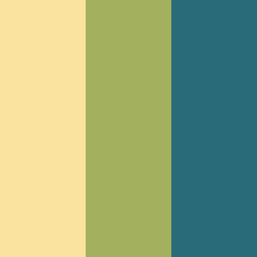 Download golden cream and deep greens color palette PNG image (square)