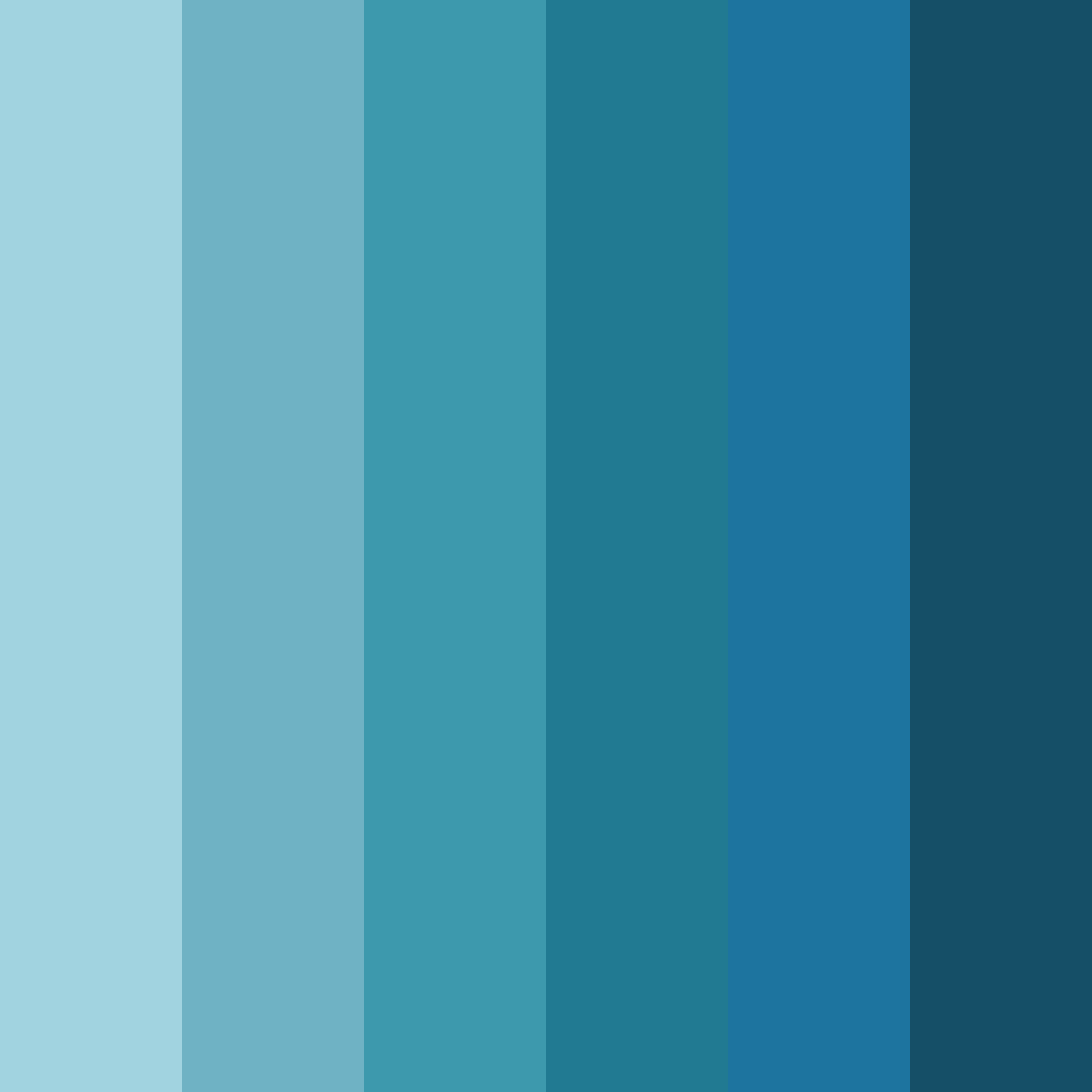 Download blue ocean color palette PNG image (square)