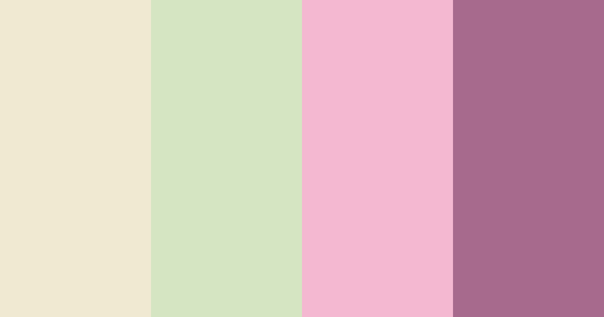 Download shades of pink and light green color palette PNG image (landscape)