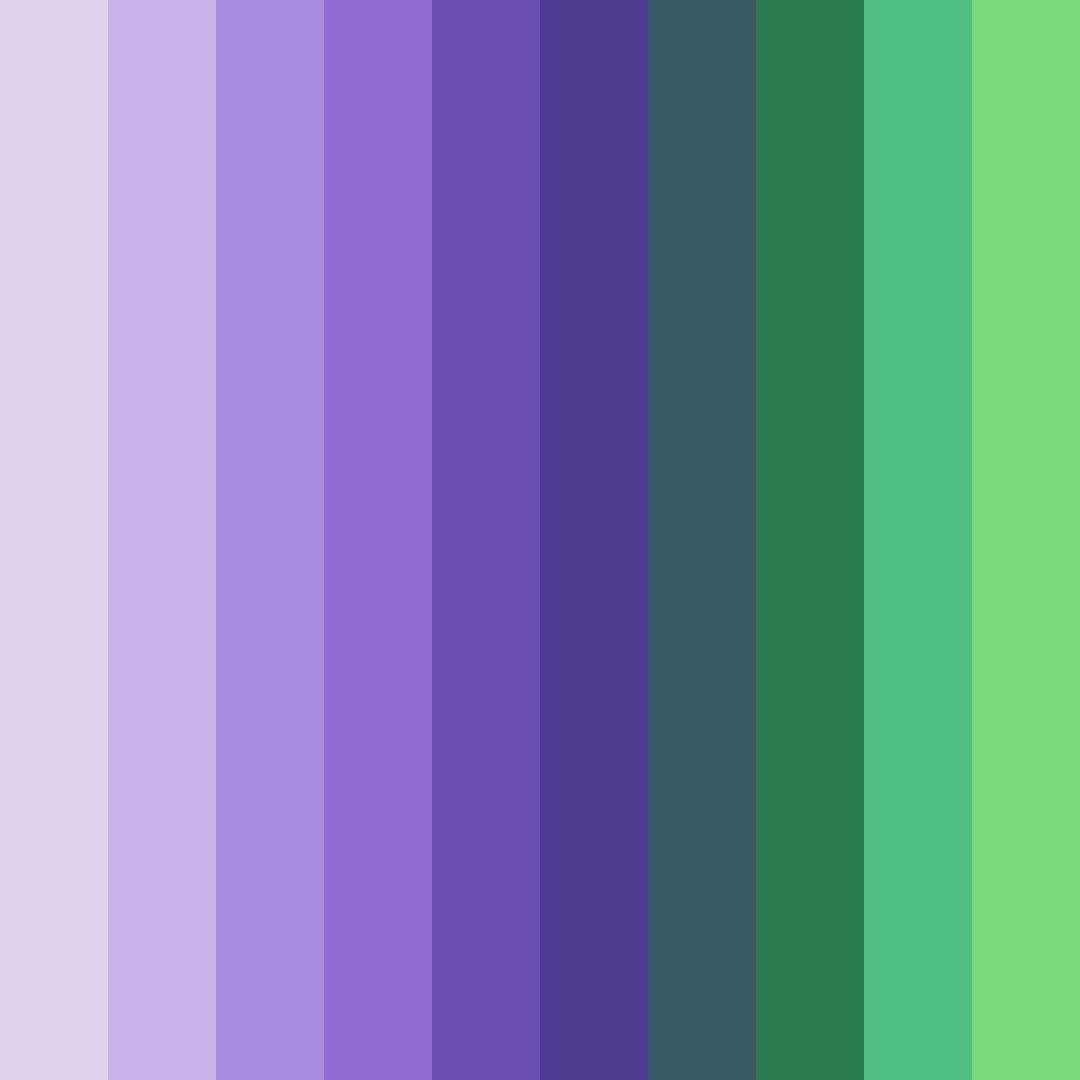 Download light purple to green dream color palette PNG image (square)