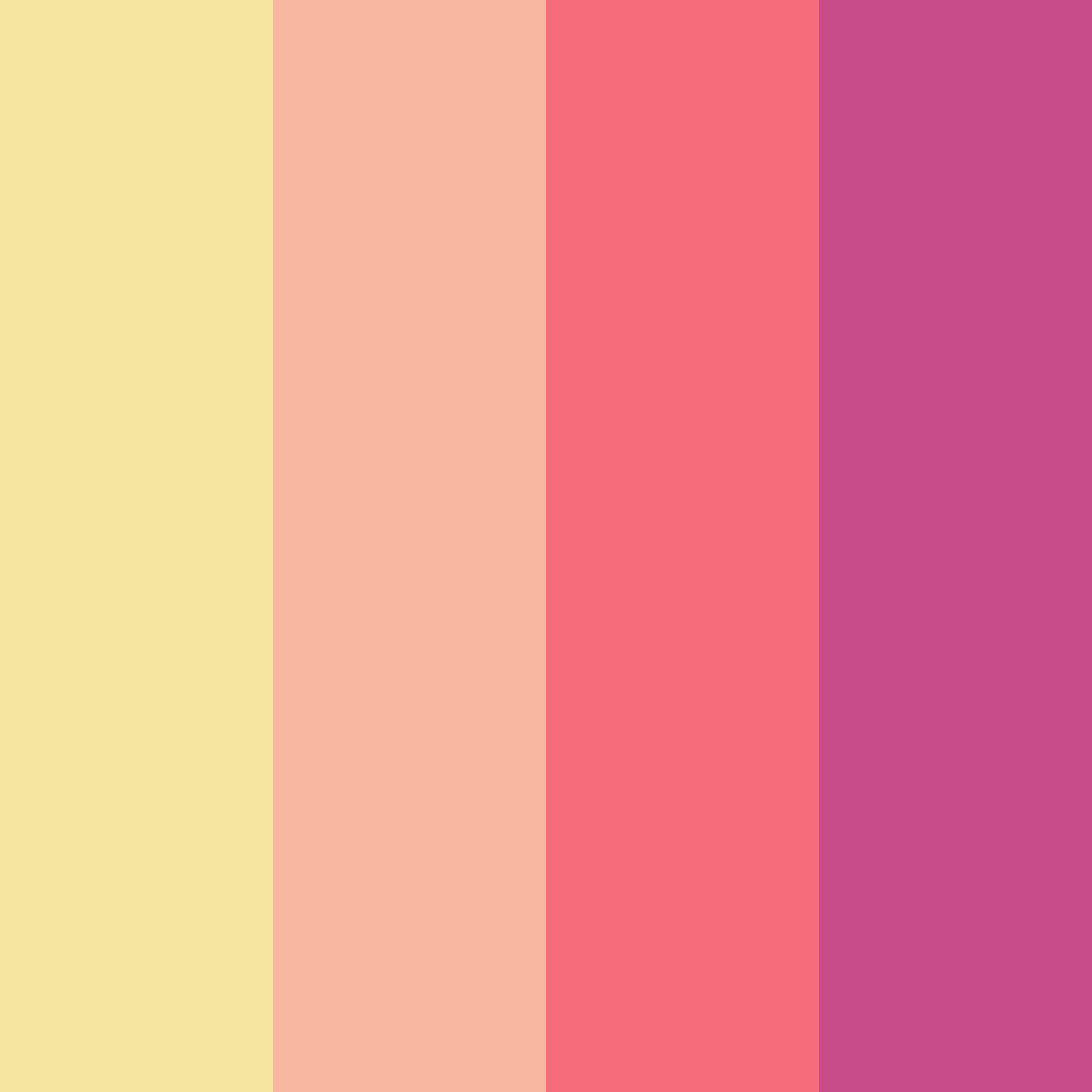 Download colorful pink color palette PNG image (square)