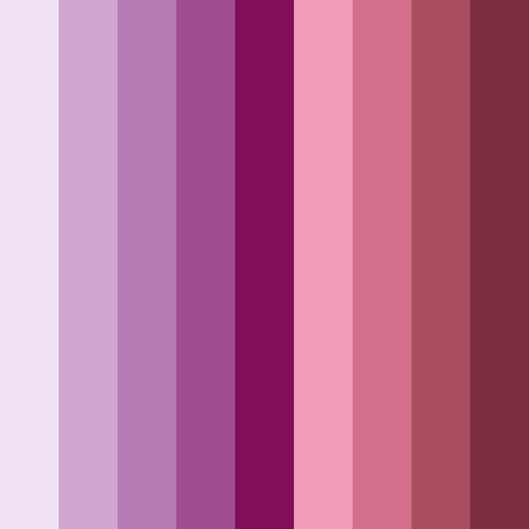 Download velvet blossoms color palette PNG image (square)
