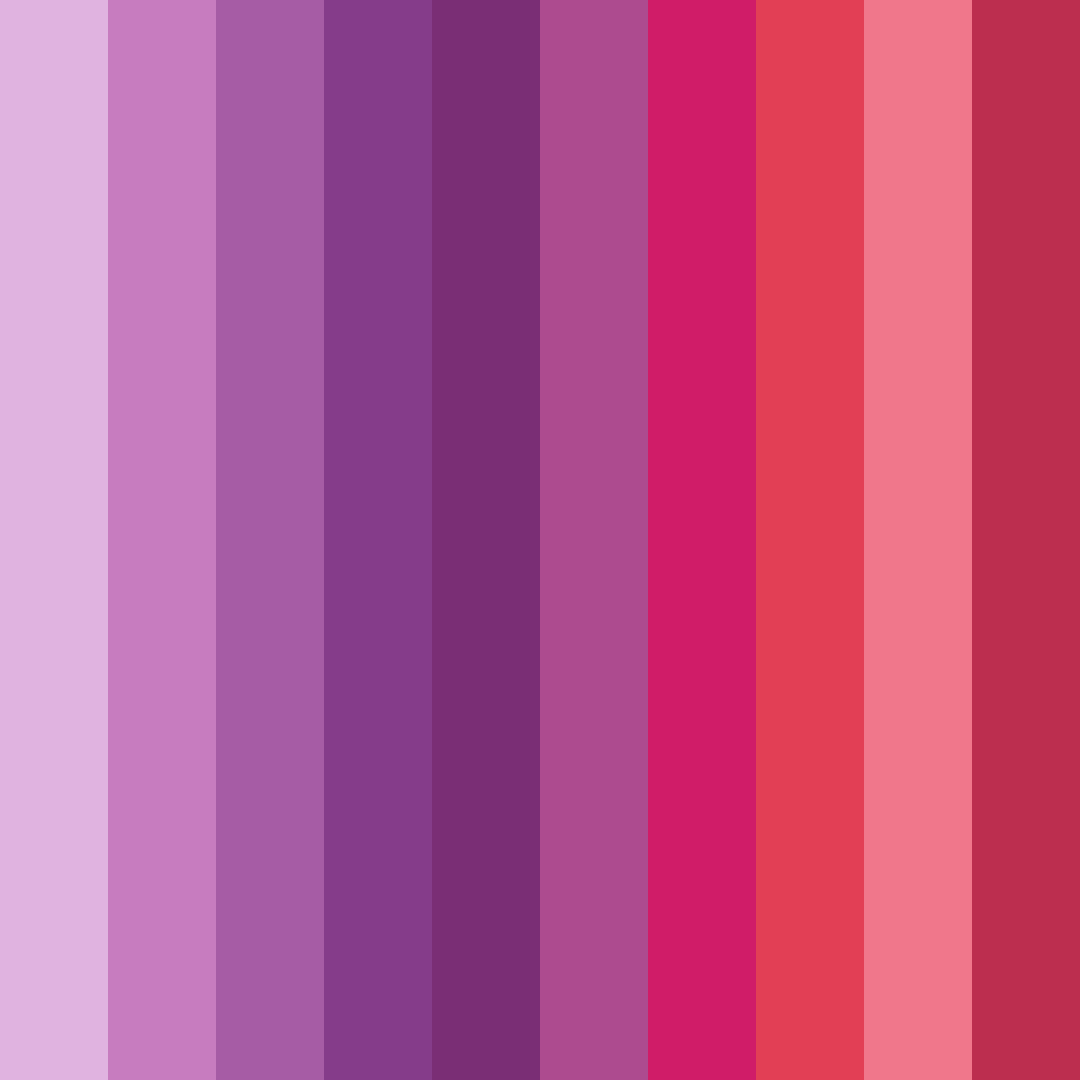 Download vivid twilight blossoms color palette PNG image (square)