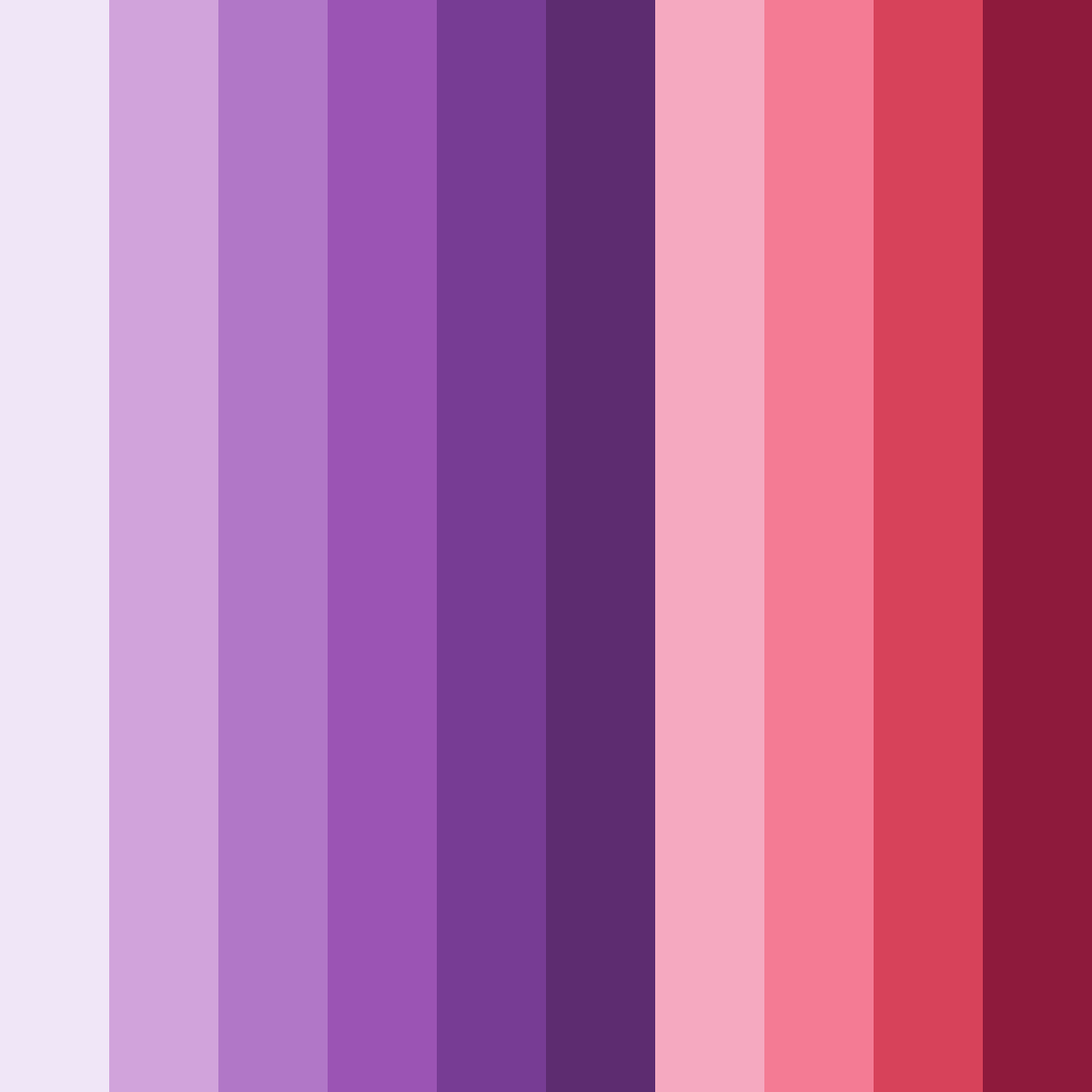 Download shades of magenta color palette PNG image (square)