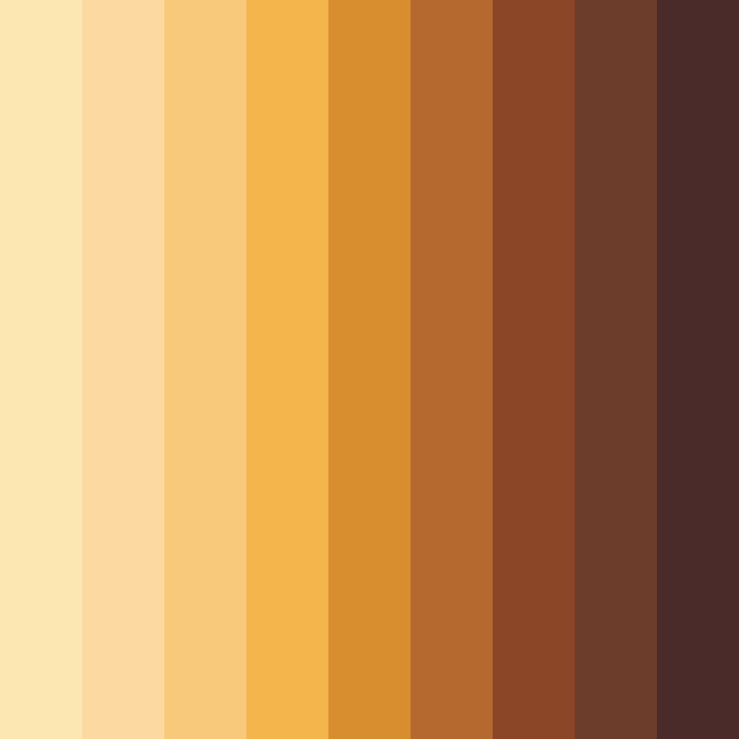 Download amber sunset color palette PNG image (square)