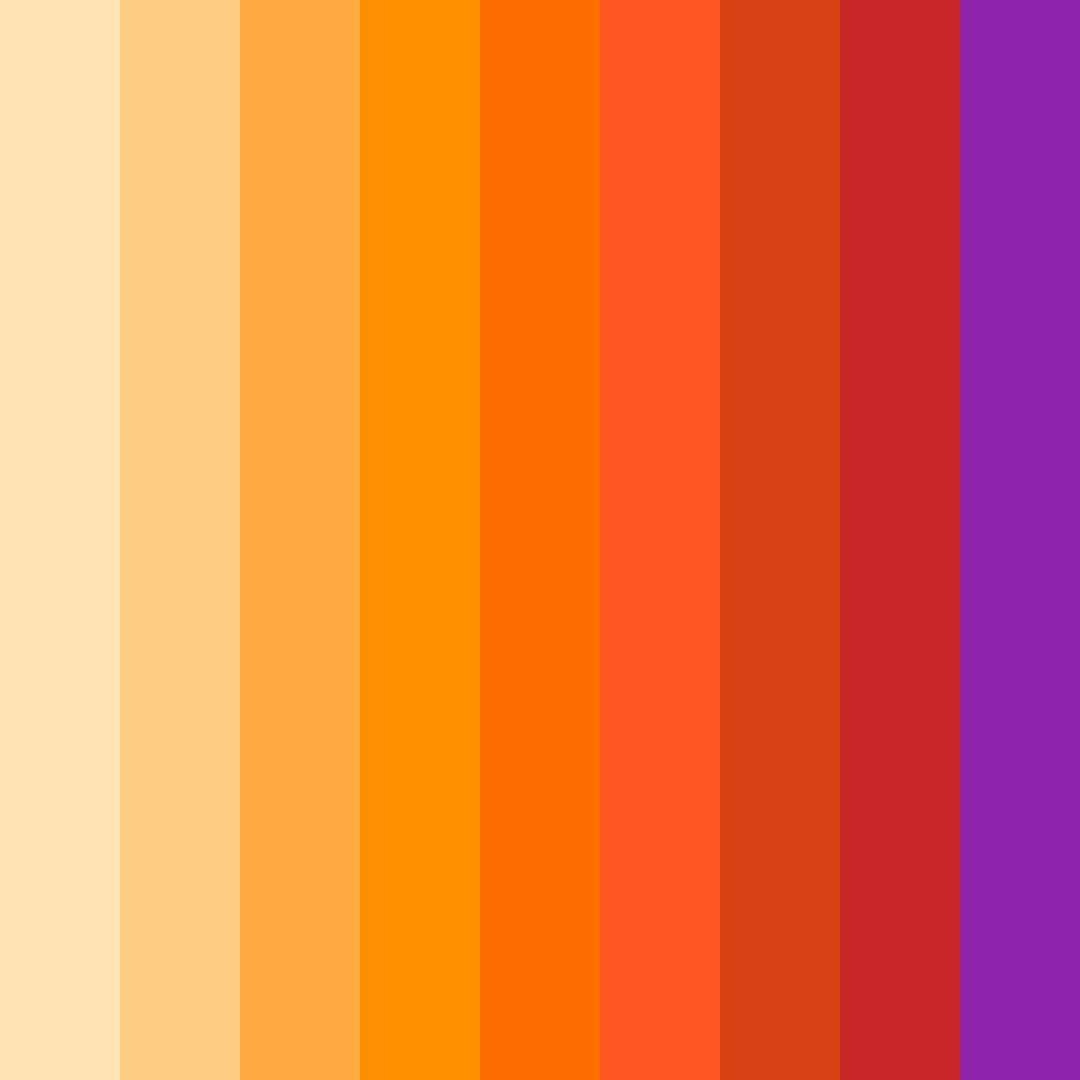 Download sunkissed fiesta color palette PNG image (square)