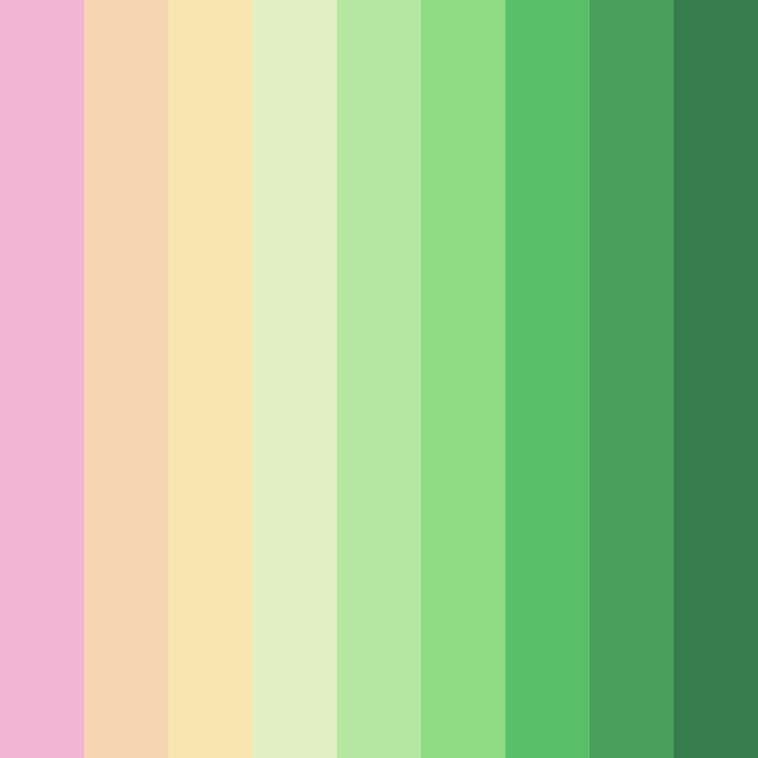 Download recess rainbow color palette PNG image (square)