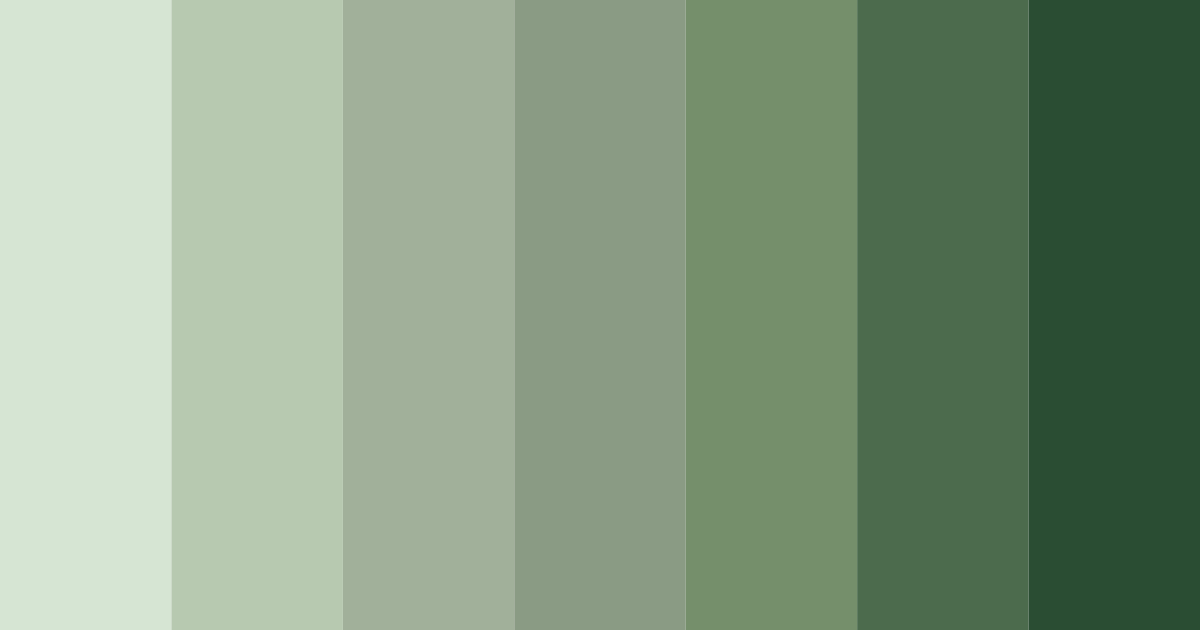 Download shades of sage color palette PNG image (landscape)