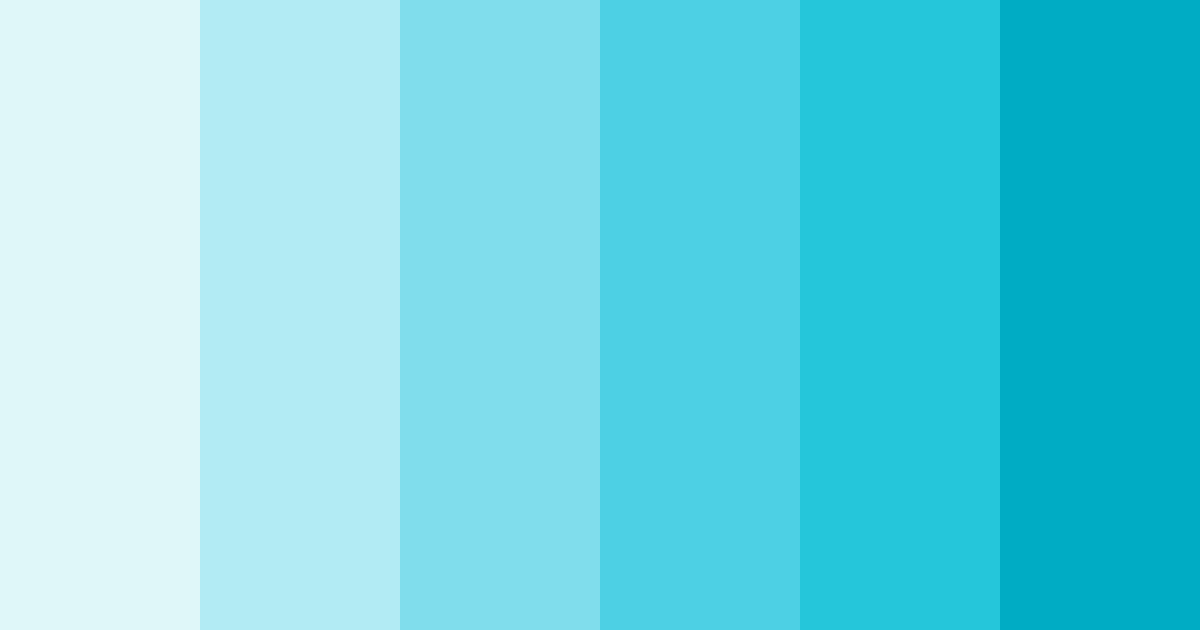 Download teal bacteria color palette PNG image (landscape)