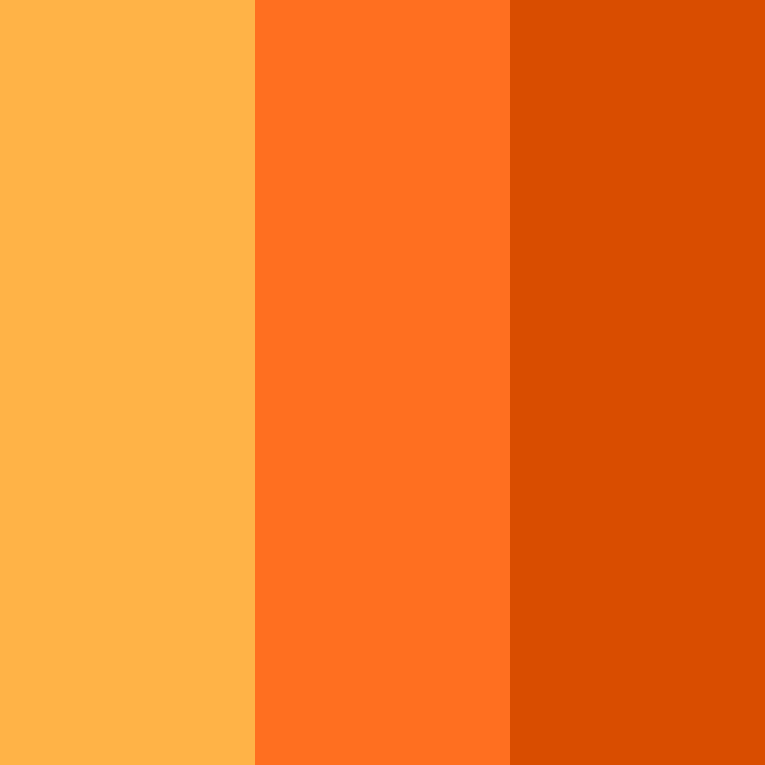 Download orange pop color palette PNG image (square)