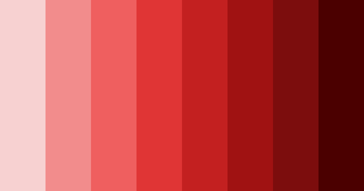 Download crimson shades color palette PNG image (landscape)