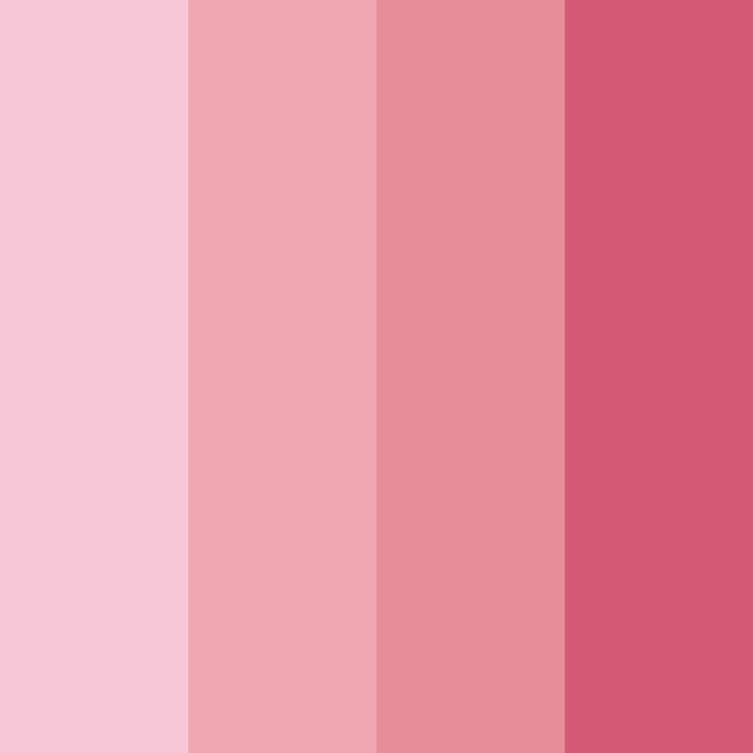Download cute pink color palette PNG image (square)