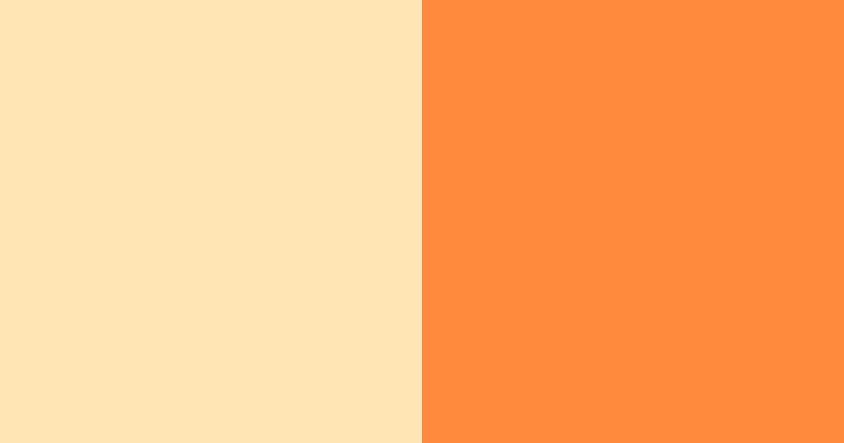 Download peachy orange color palette PNG image (landscape)