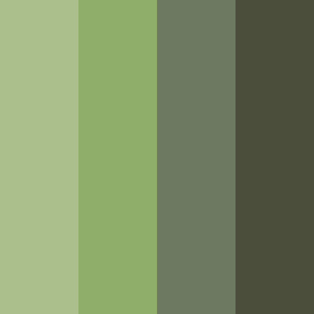 Download mossy haven color palette PNG image (square)