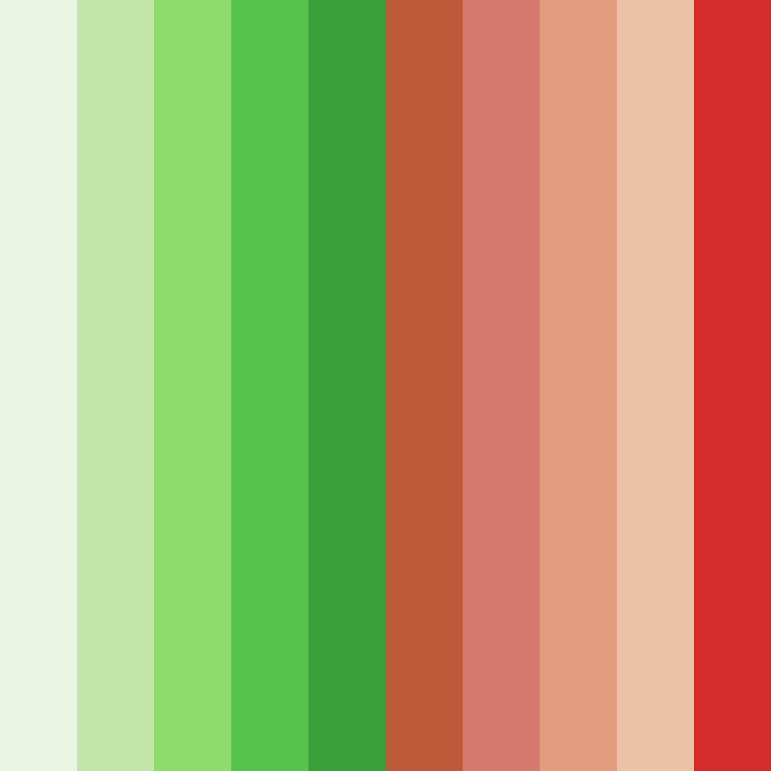 Download green to red harmony color palette PNG image (square)