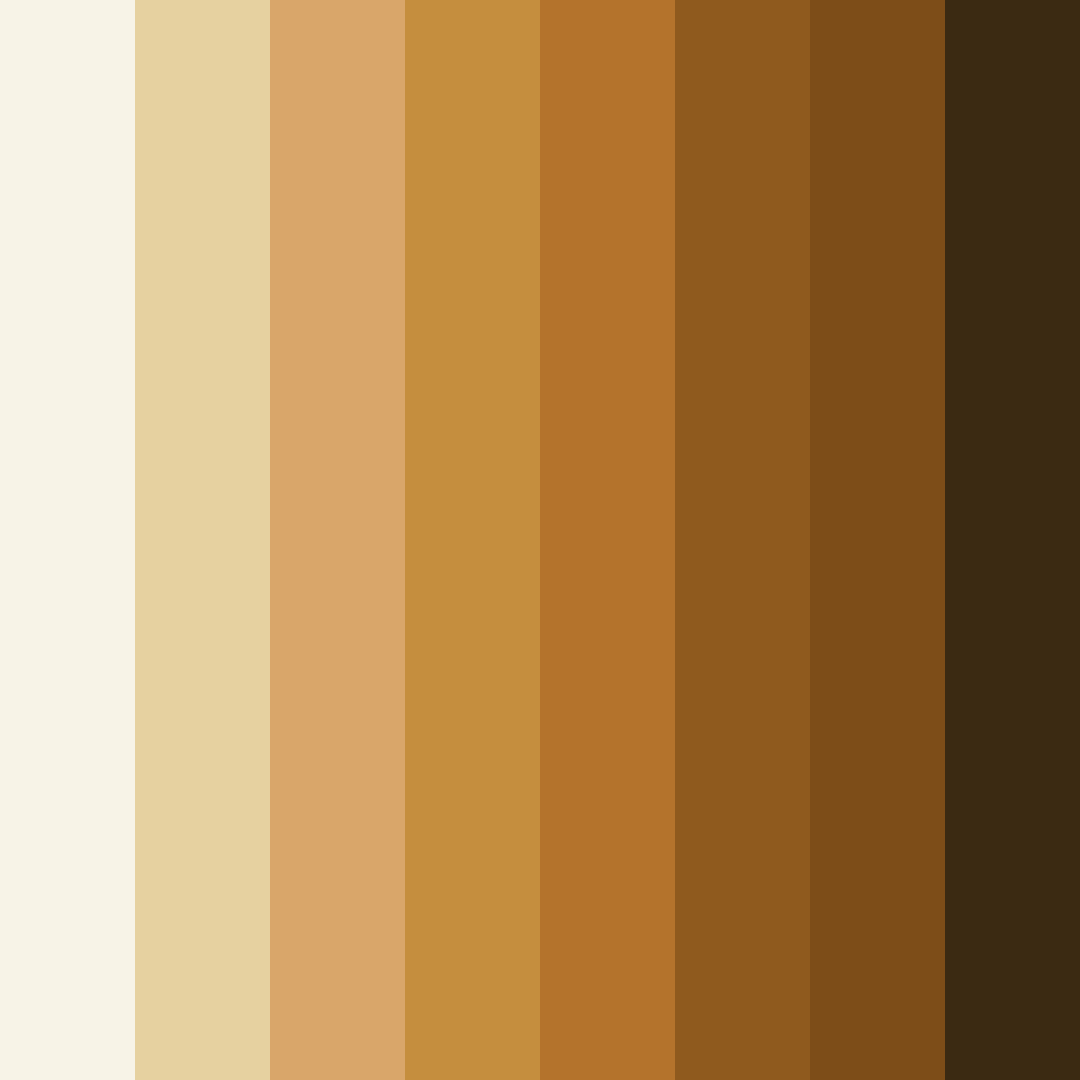 Download autumn brown color palette PNG image (square)
