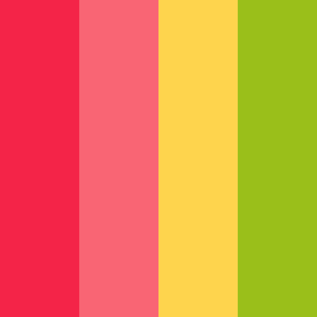 Download coral sunset color palette PNG image (square)