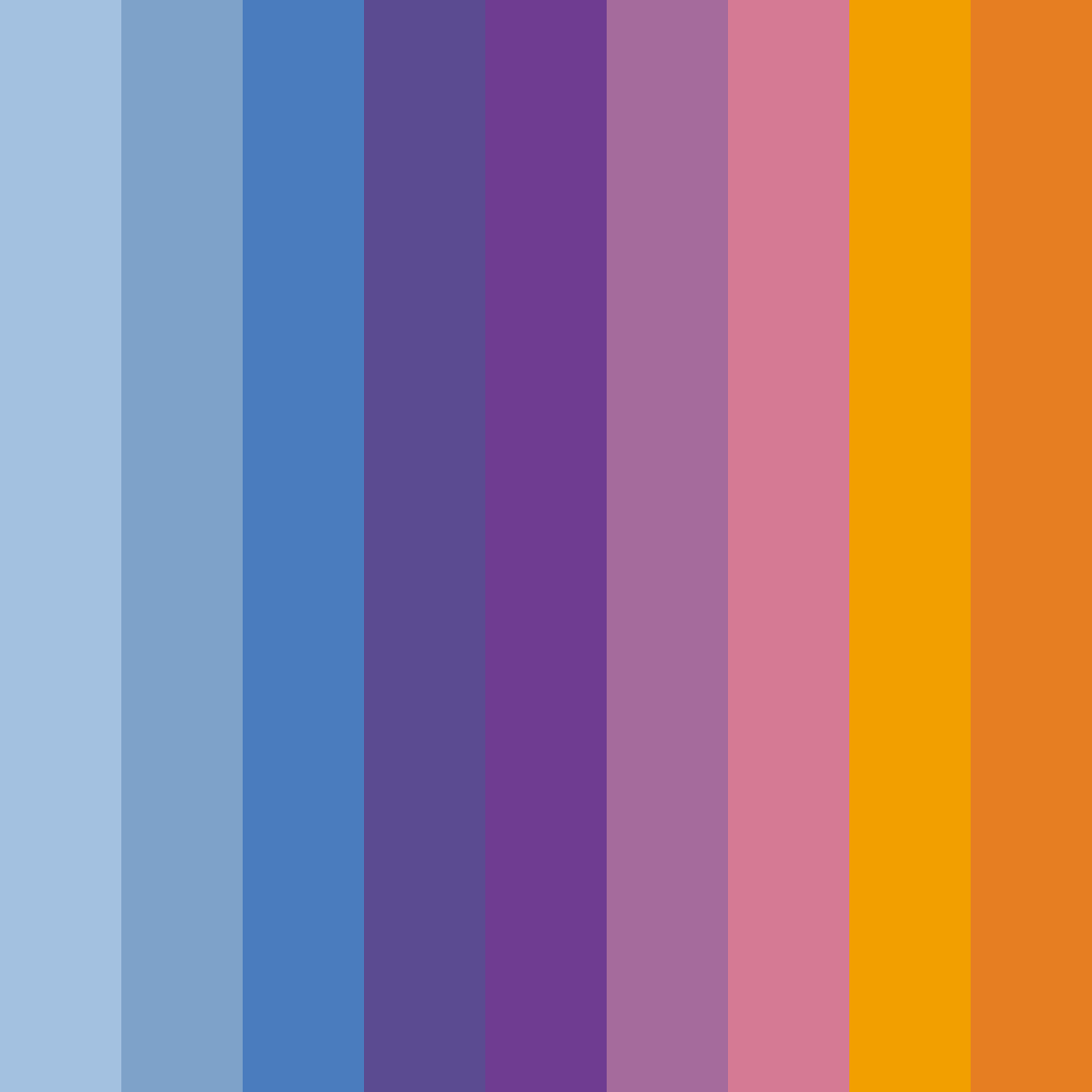 Download shades of blue and violet color palette PNG image (square)
