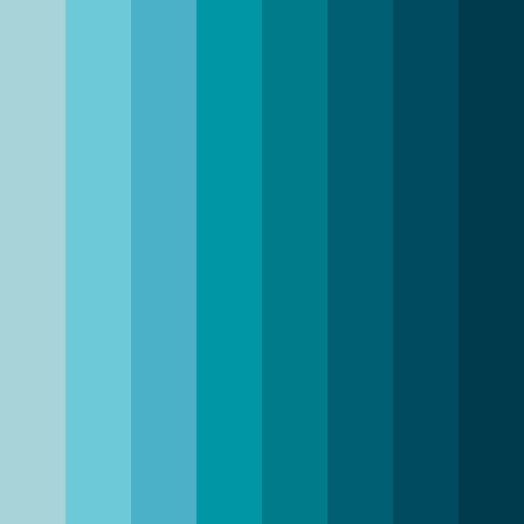 Download tidal tranquility color palette PNG image (square)