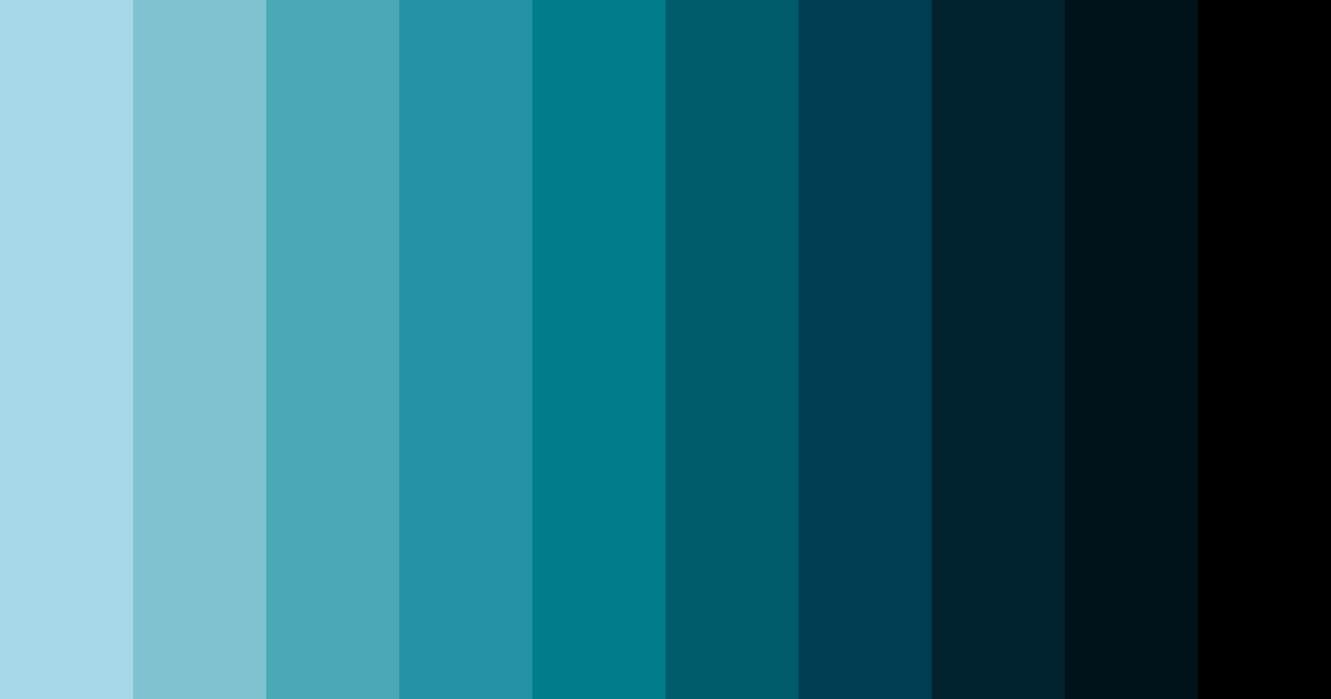 Download blue sea depths color palette PNG image (landscape)