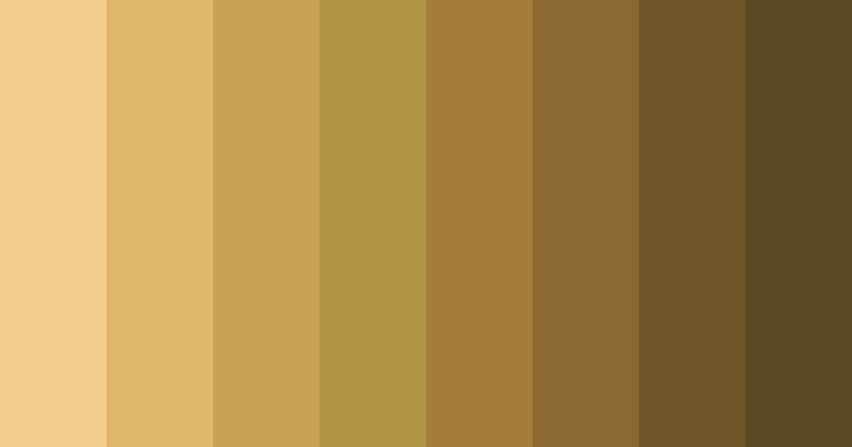 Download golden tones color palette PNG image (landscape)