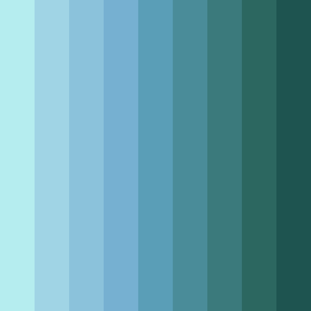 Download ocean breeze harmony color palette PNG image (square)