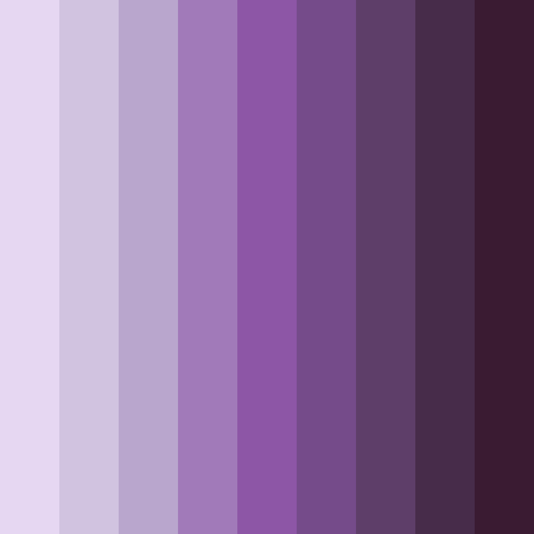 Download shades of lavender color palette PNG image (square)