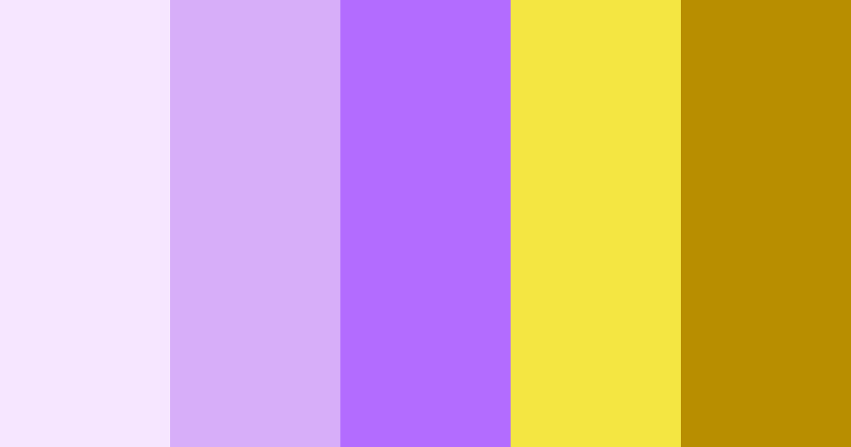 Download lavender sunbeam color palette PNG image (landscape)