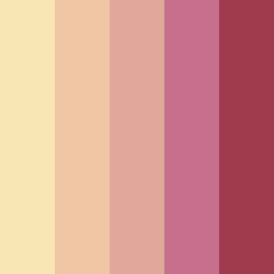 Download pink sunset color palette PNG image (square)