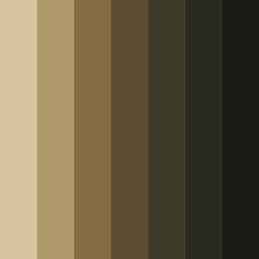 Download deep brown shades color palette PNG image (square)
