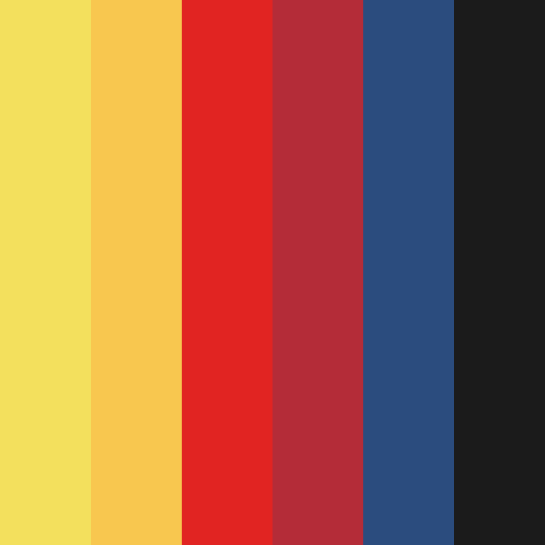 Download vibrant twilight color palette PNG image (square)