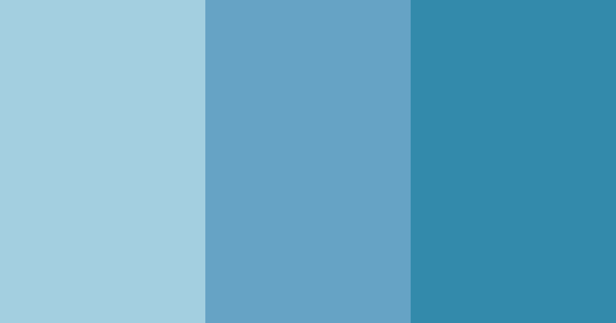 Download blue shades color palette PNG image (landscape)