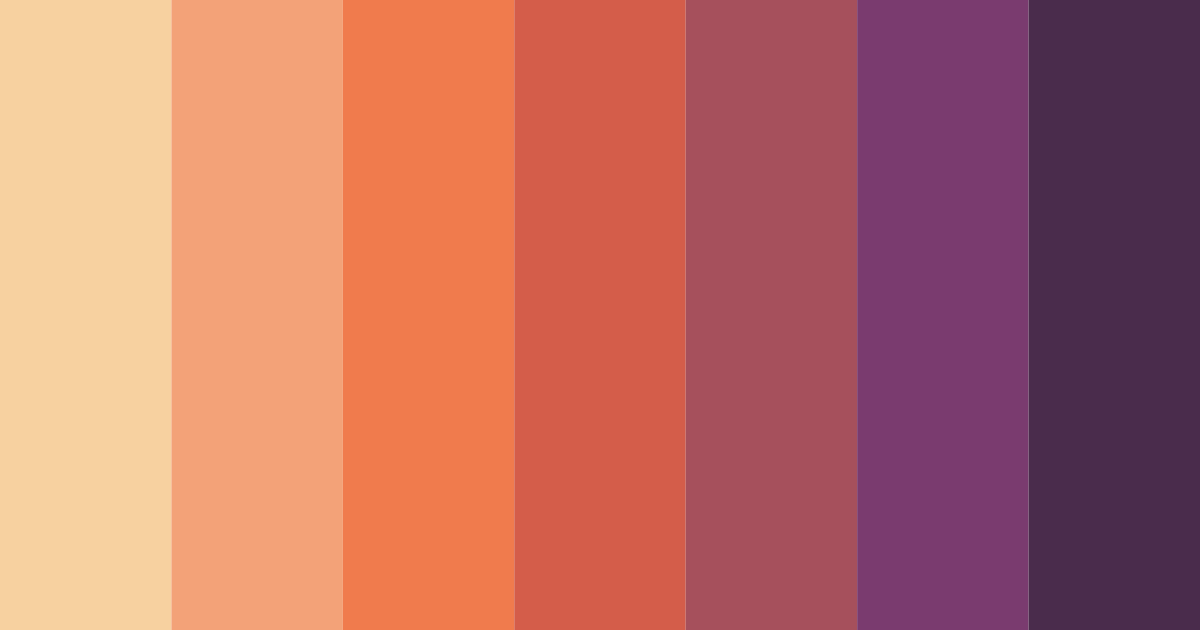Download sundown serenade color palette PNG image (landscape)