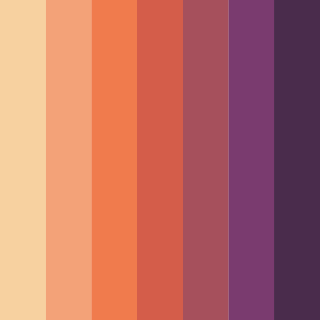 Download sundown serenade color palette PNG image (square)