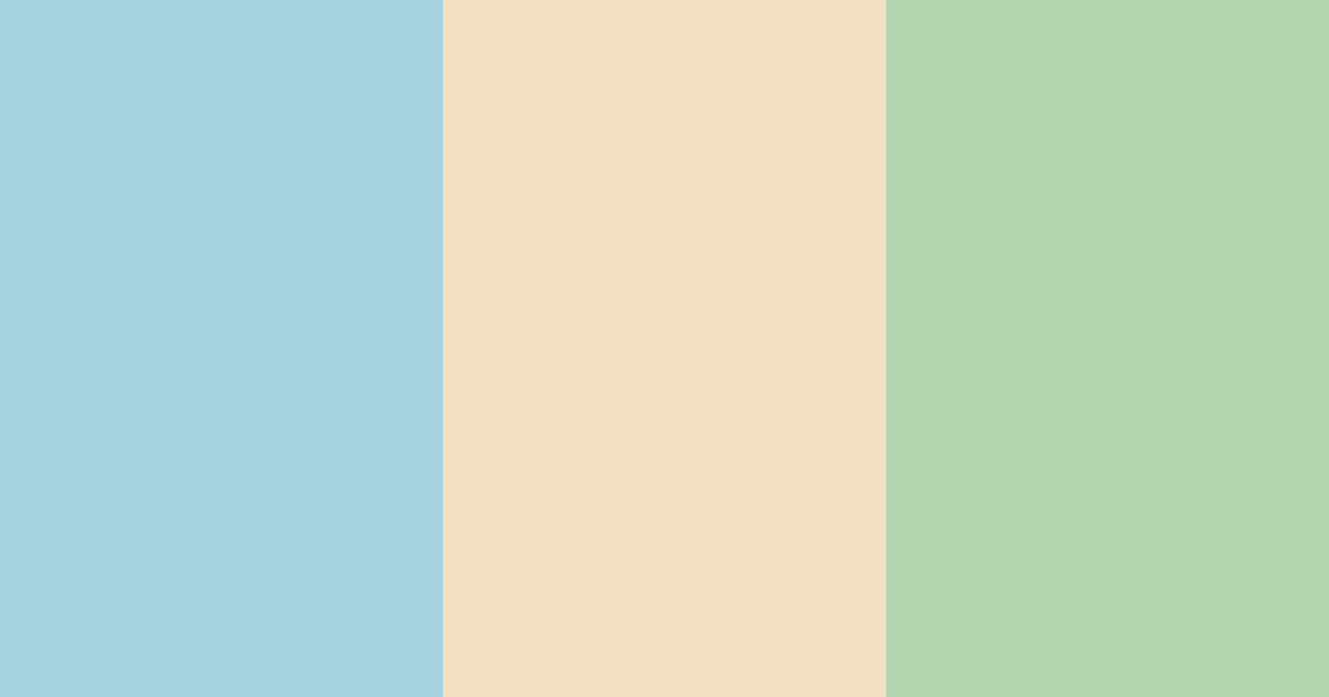 Download turquoise cream color palette PNG image (landscape)