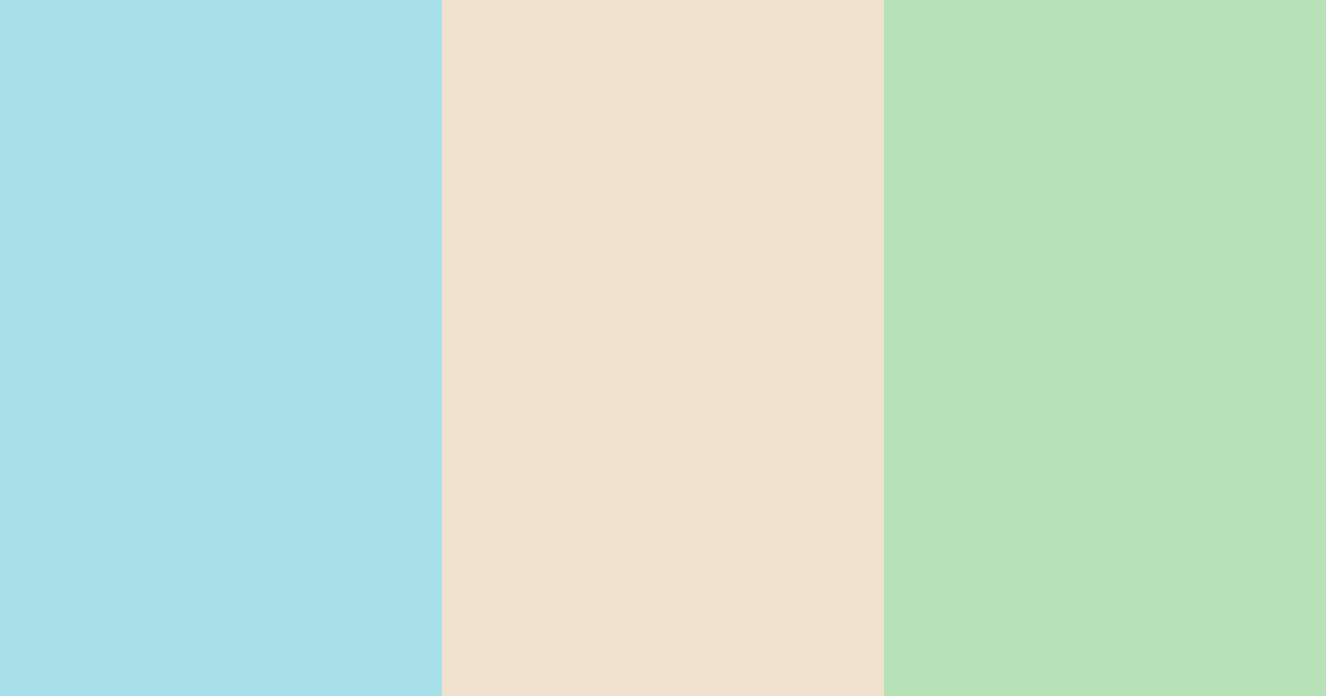 Download turquoise cream color palette PNG image (landscape)