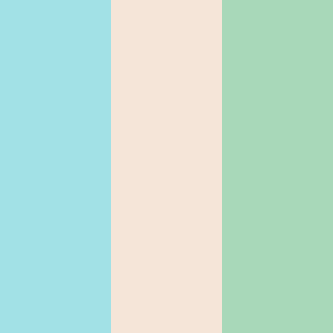 Download turquoise cream color palette PNG image (square)