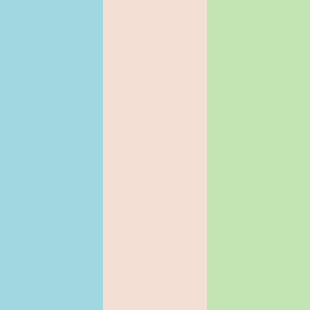 Download turquoise cream color palette PNG image (square)