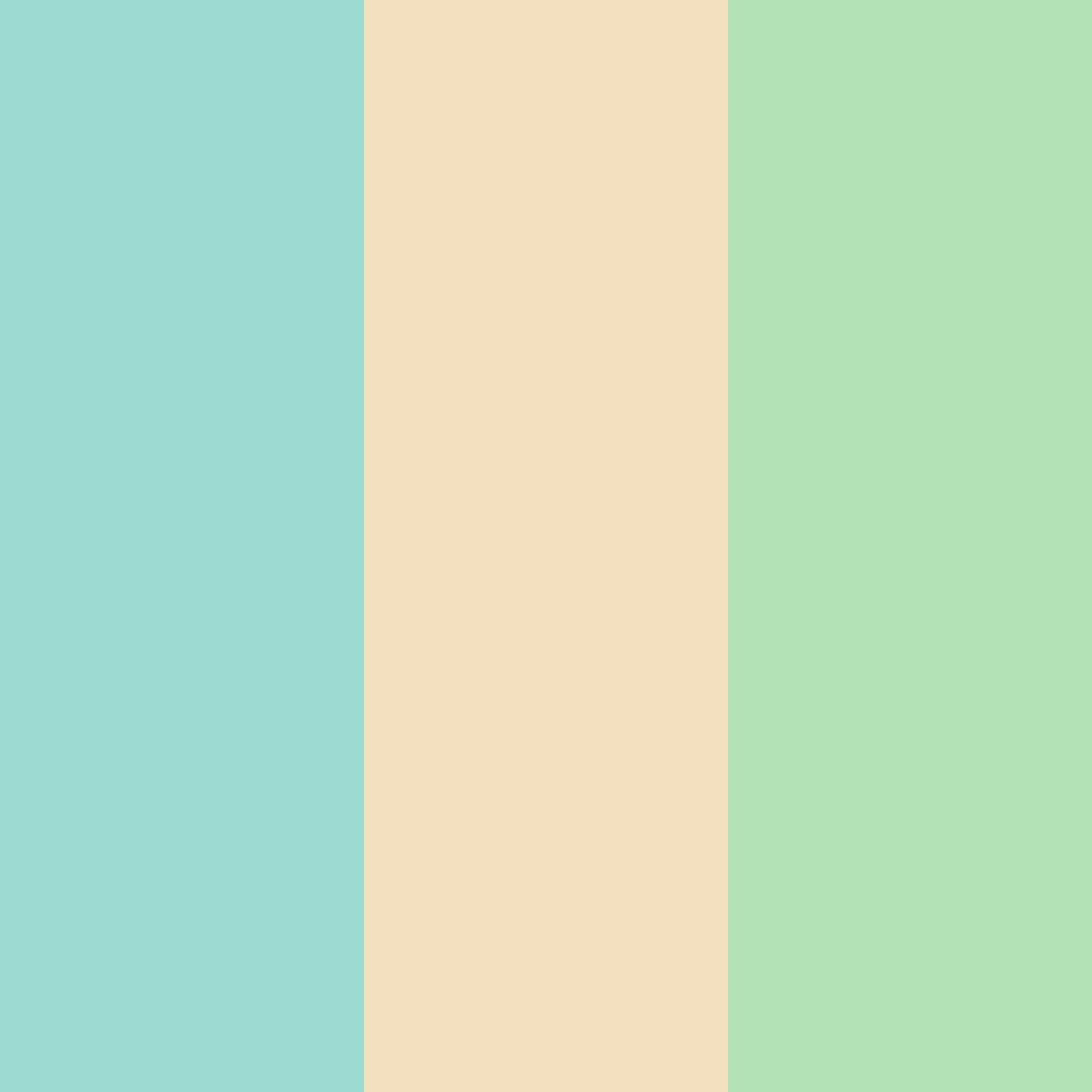 Download turquoise cream color palette PNG image (square)