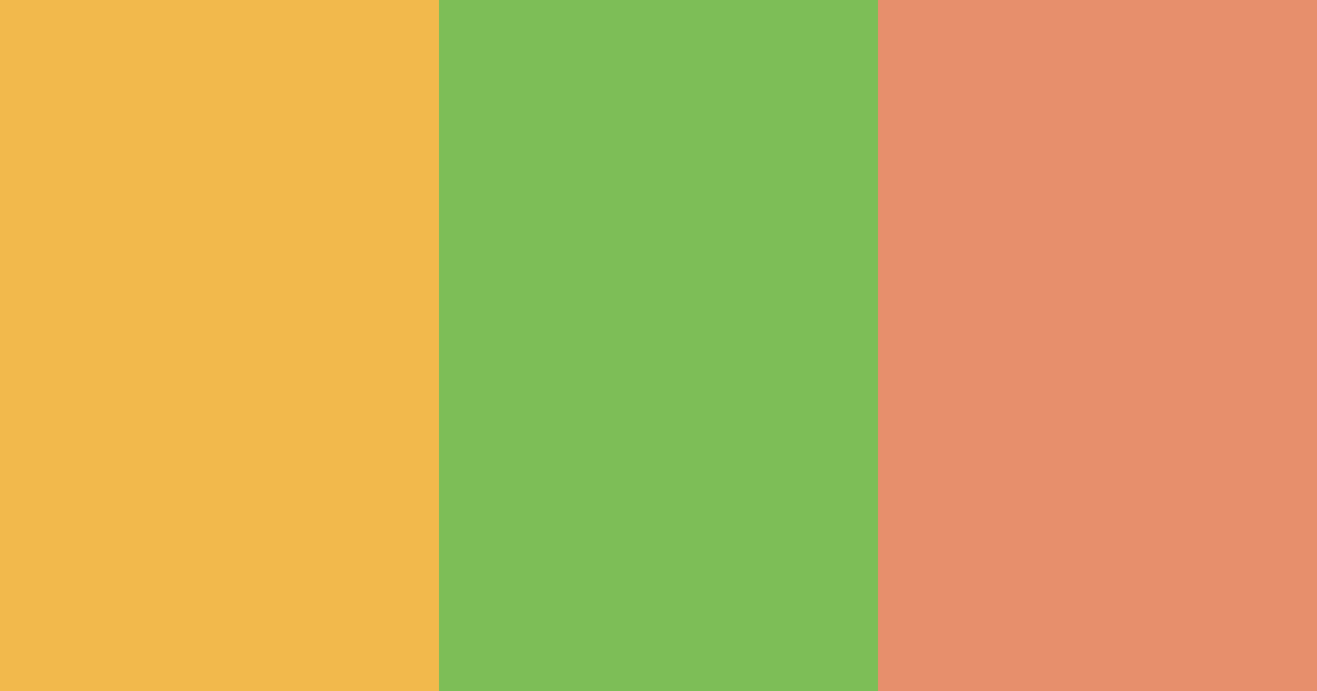 Download peachy green color palette PNG image (landscape)