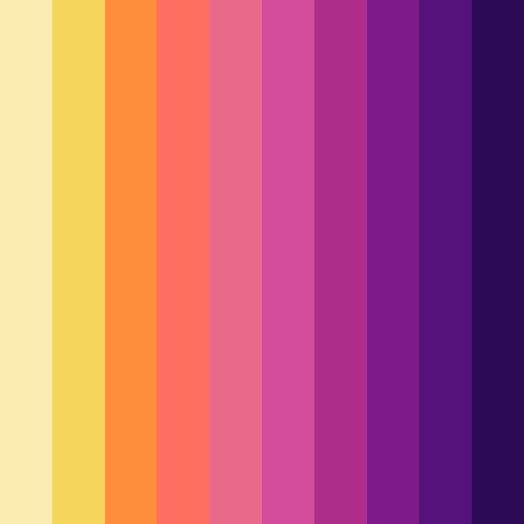 Download vibrant pink color palette PNG image (square)