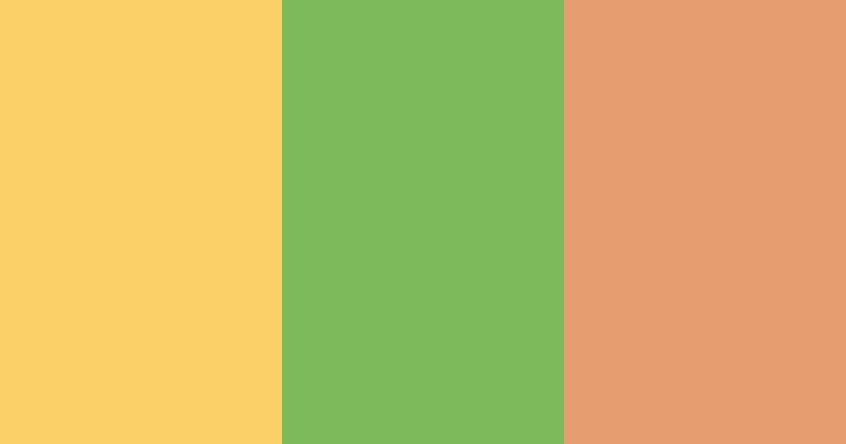Download golden peach green color palette PNG image (landscape)