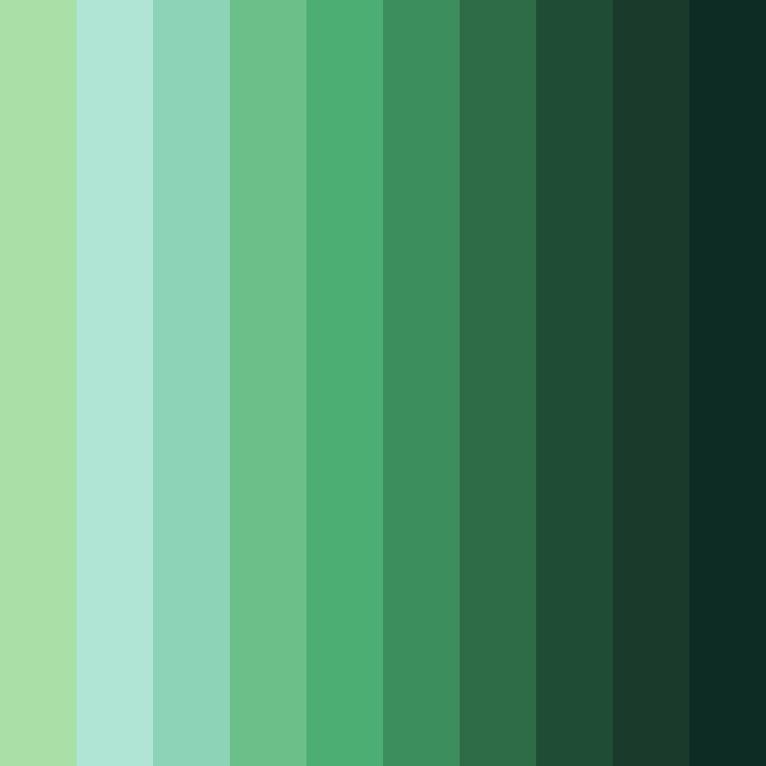 Download verdant serenity color palette PNG image (square)