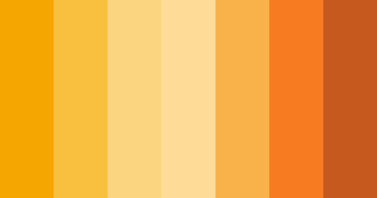 Download citrus sunset color palette PNG image (landscape)
