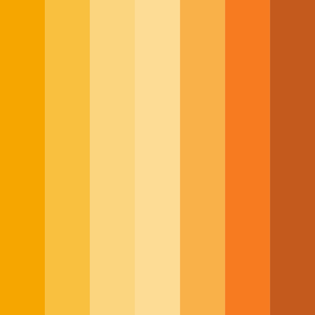 Download citrus sunset color palette PNG image (square)