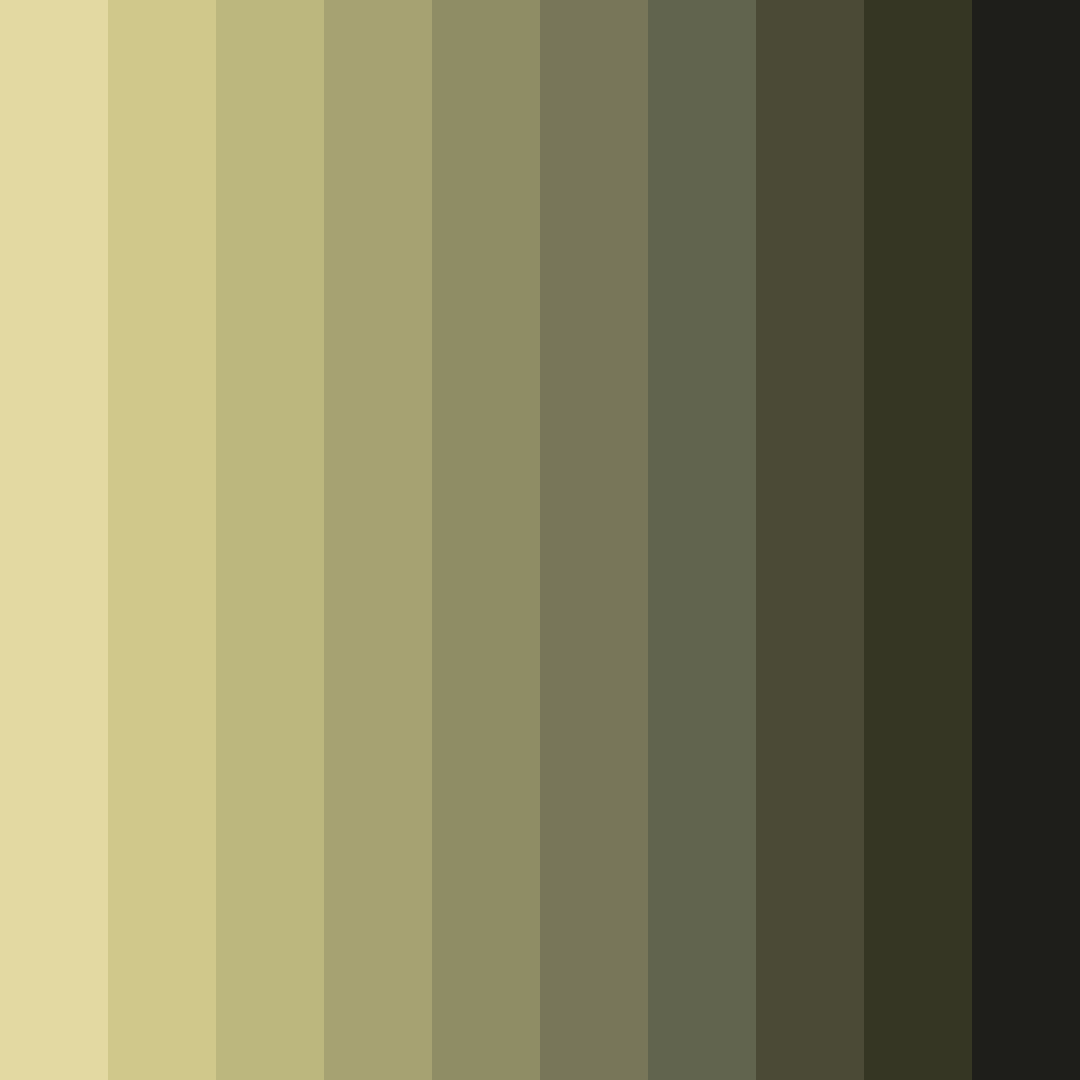Download mossy meadow dreams color palette PNG image (square)